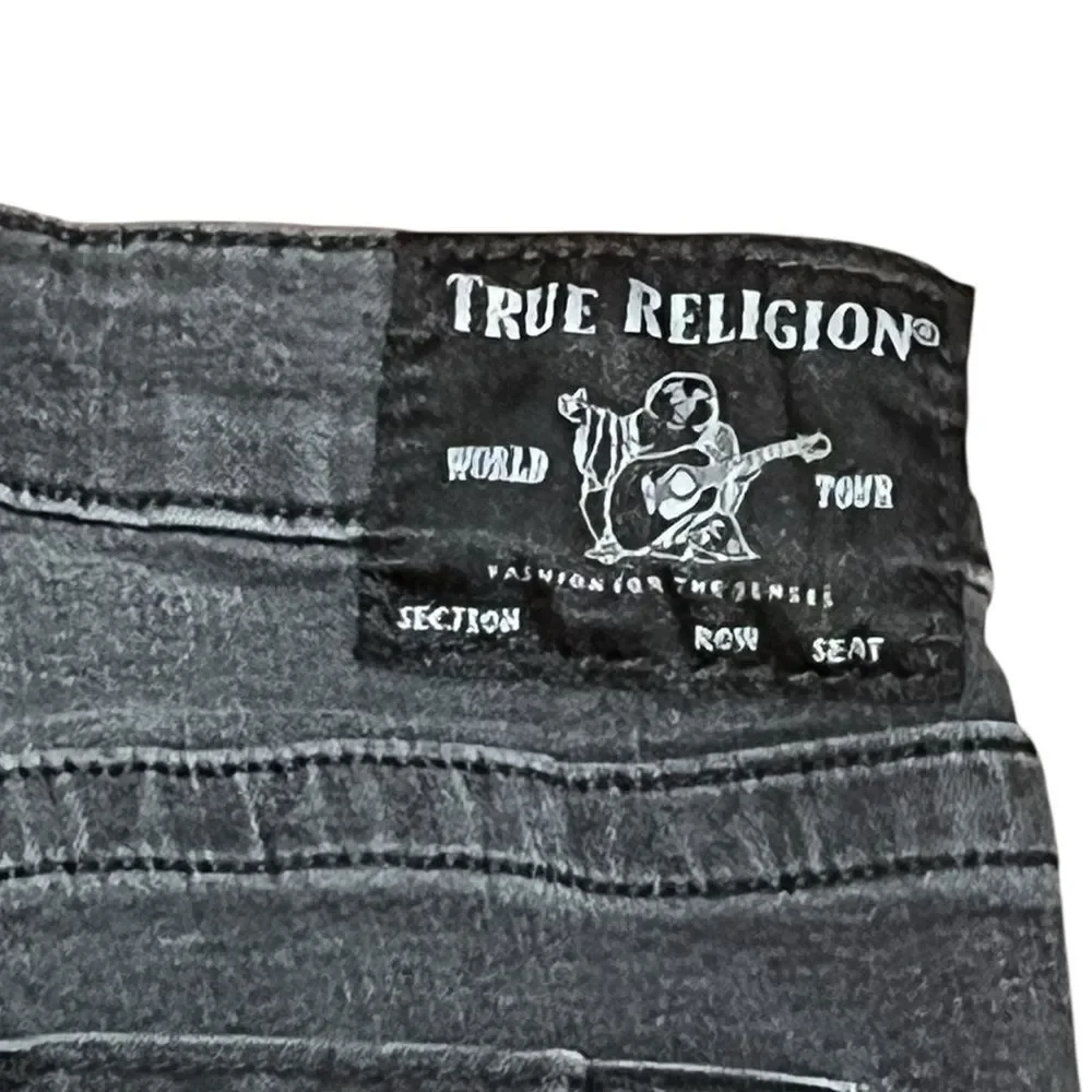 True Religion‎ Women's Halle Dark Gray Super Skinny Jeans, Size 27